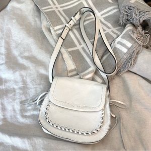 Rebecca Minkoff white leather crossbody bag